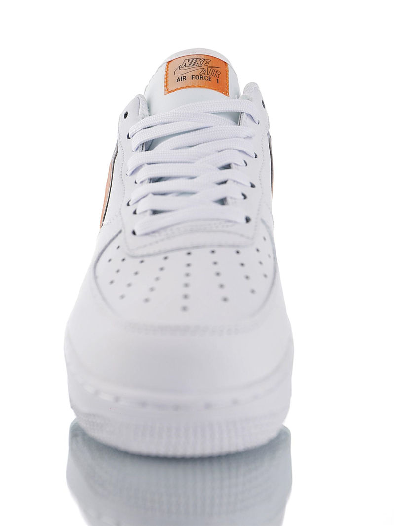 nike air force 1 - Blanco Naranjo