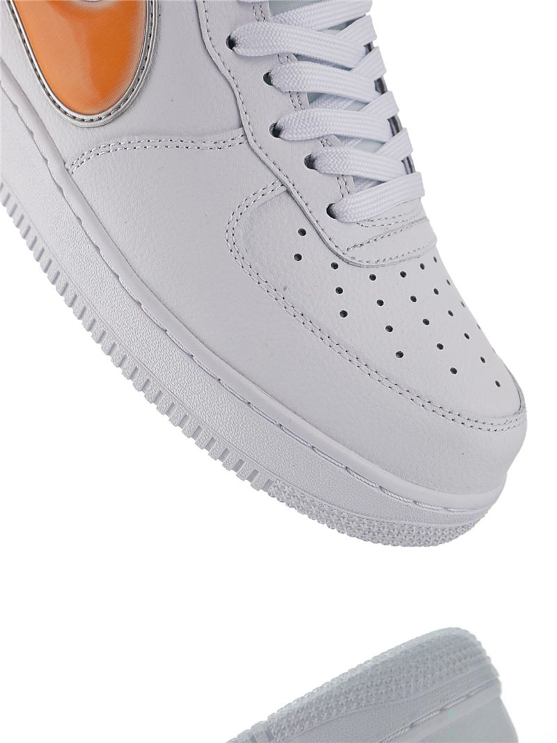 nike air force 1 - Blanco Naranjo