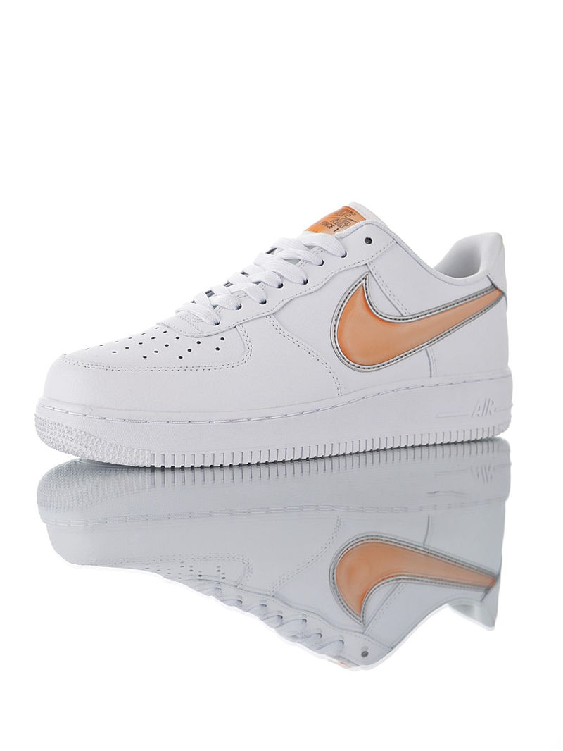 nike air force 1 - Blanco Naranjo