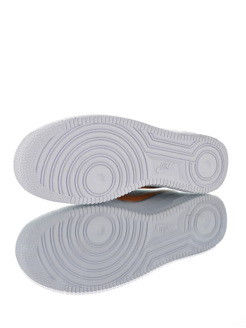 nike air force 1 - Blanco Naranjo