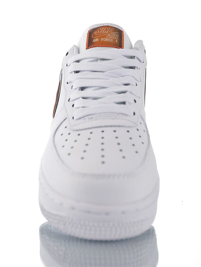 nike air force 1 - Blanco Naranjo