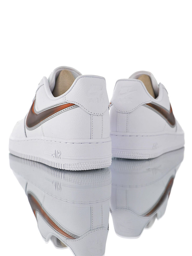 nike air force 1 - Blanco Naranjo