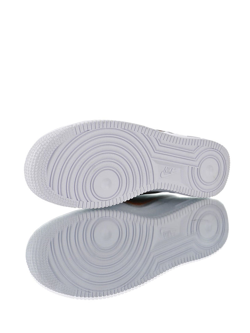 nike air force 1 - Blanco Naranjo