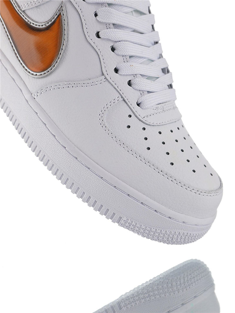 nike air force 1 - Blanco Naranjo