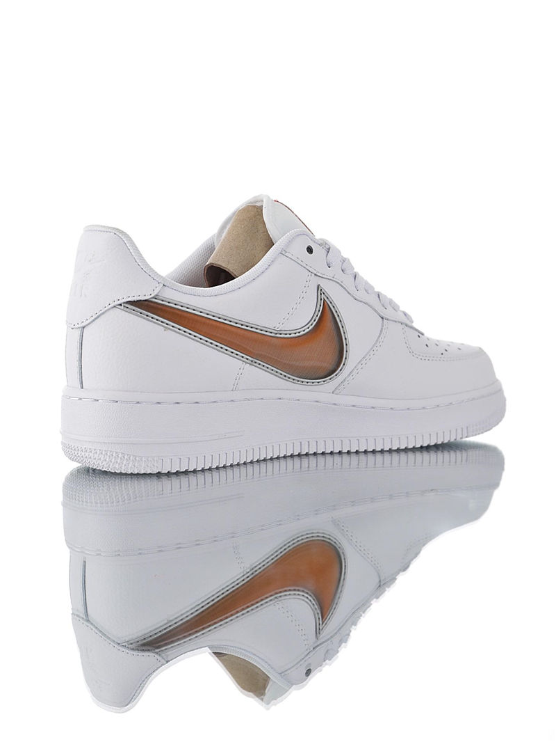 nike air force 1 - Blanco Naranjo
