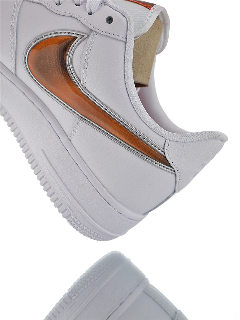 nike air force 1 - Blanco Naranjo
