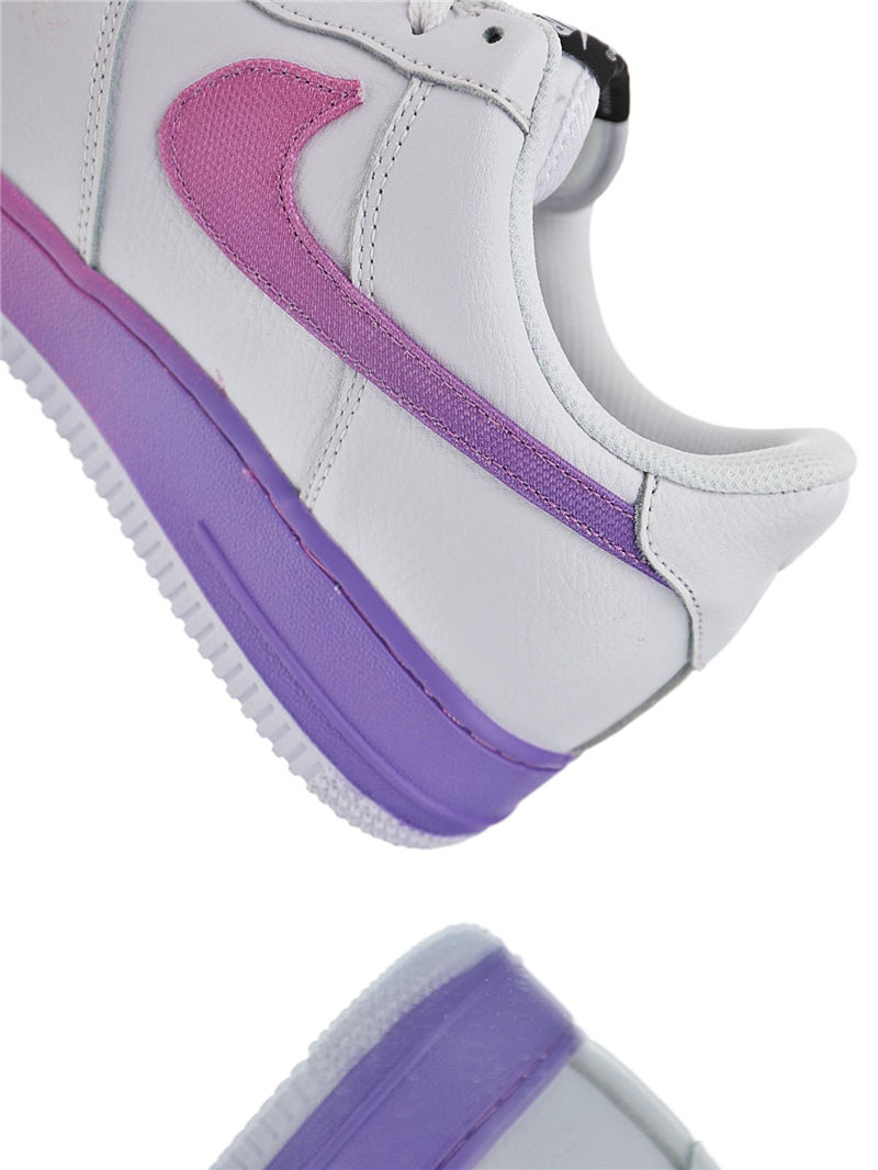 nike air force 1 - Blanco Morado Rosado