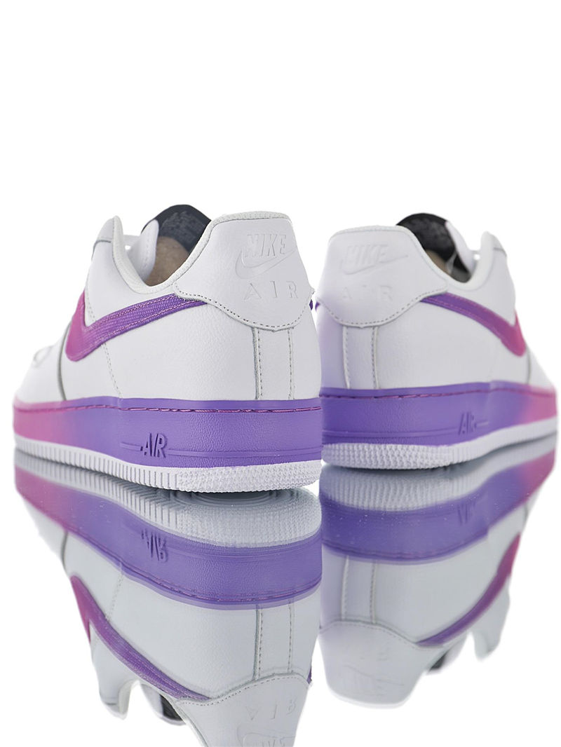 nike air force 1 - Blanco Morado Rosado