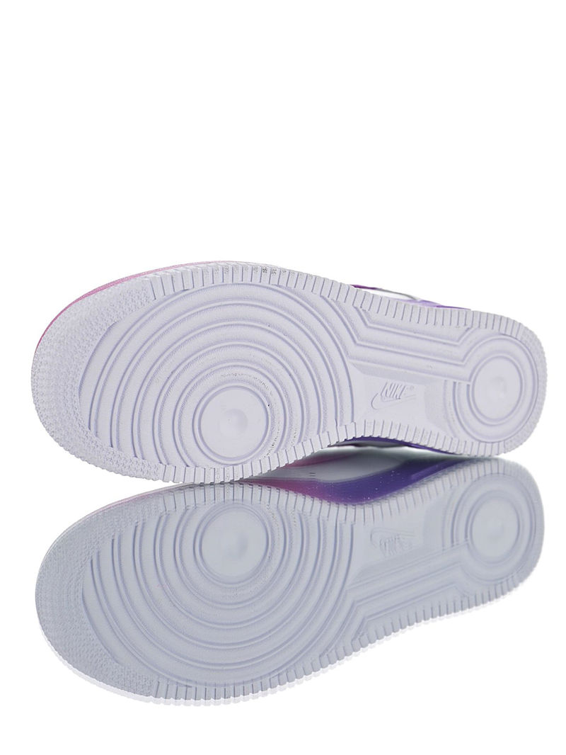 nike air force 1 - Blanco Morado Rosado