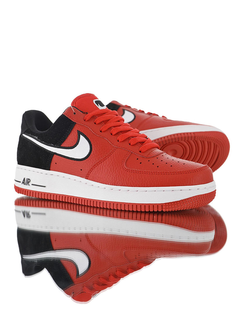 nike air force 1 - Rojo Negro Blanco