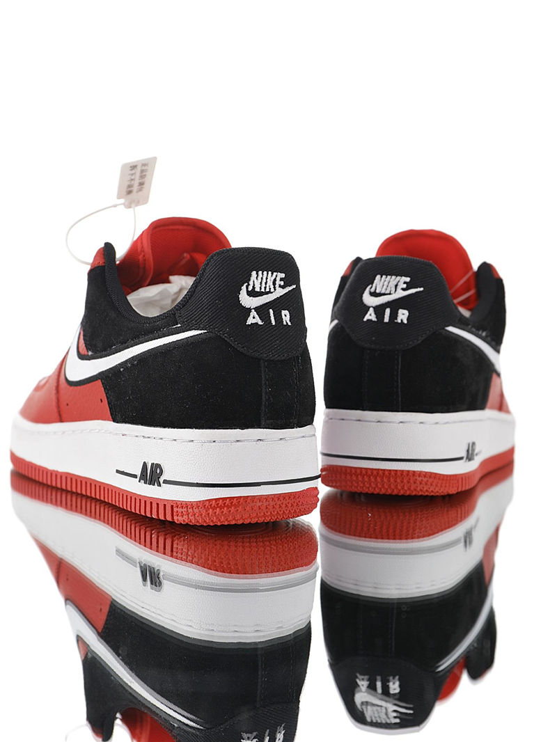 nike air force 1 - Rojo Negro Blanco