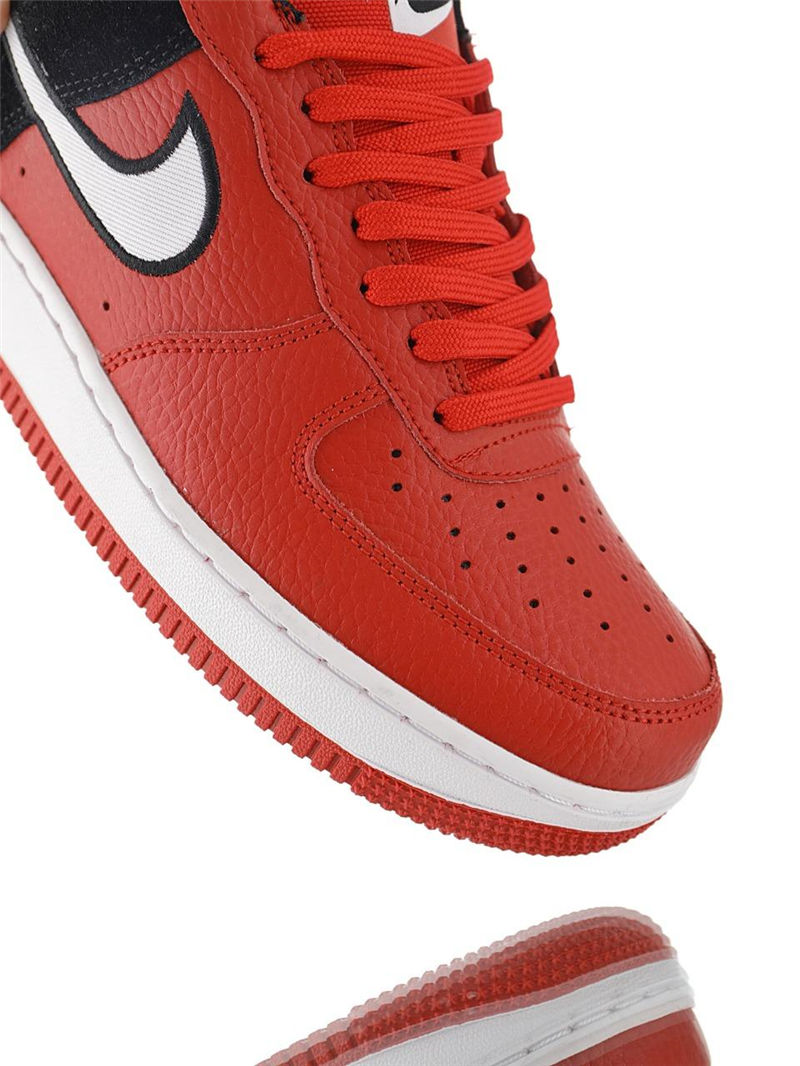 nike air force 1 - Rojo Negro Blanco