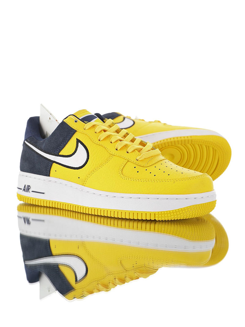 nike air force 1 - Azul Amarillo Blanco