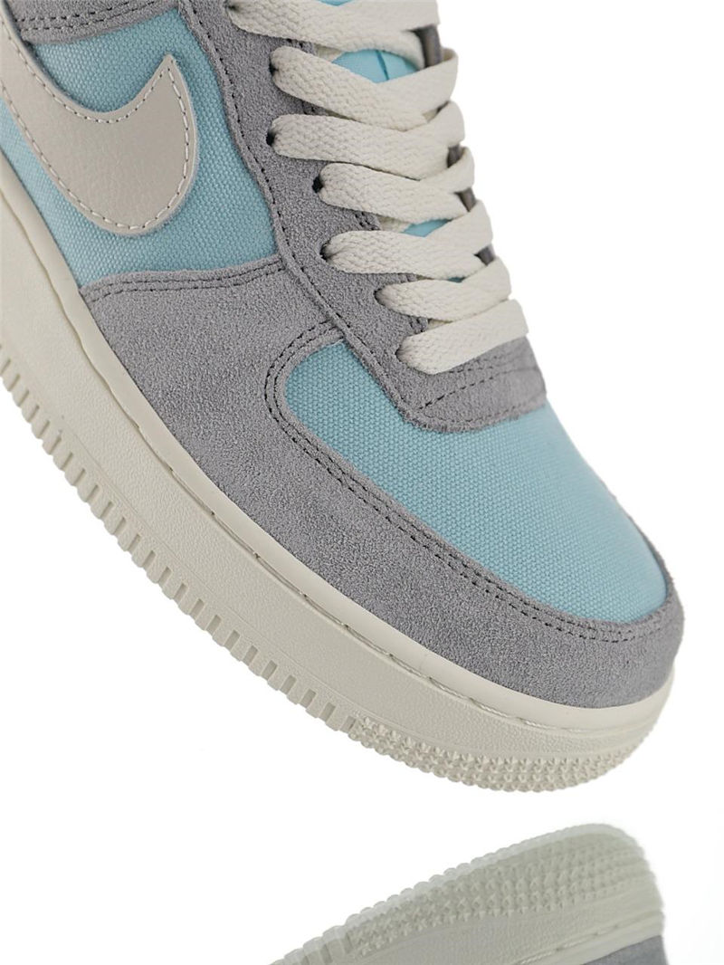 nike air force 1 - Blanco Gris Celeste