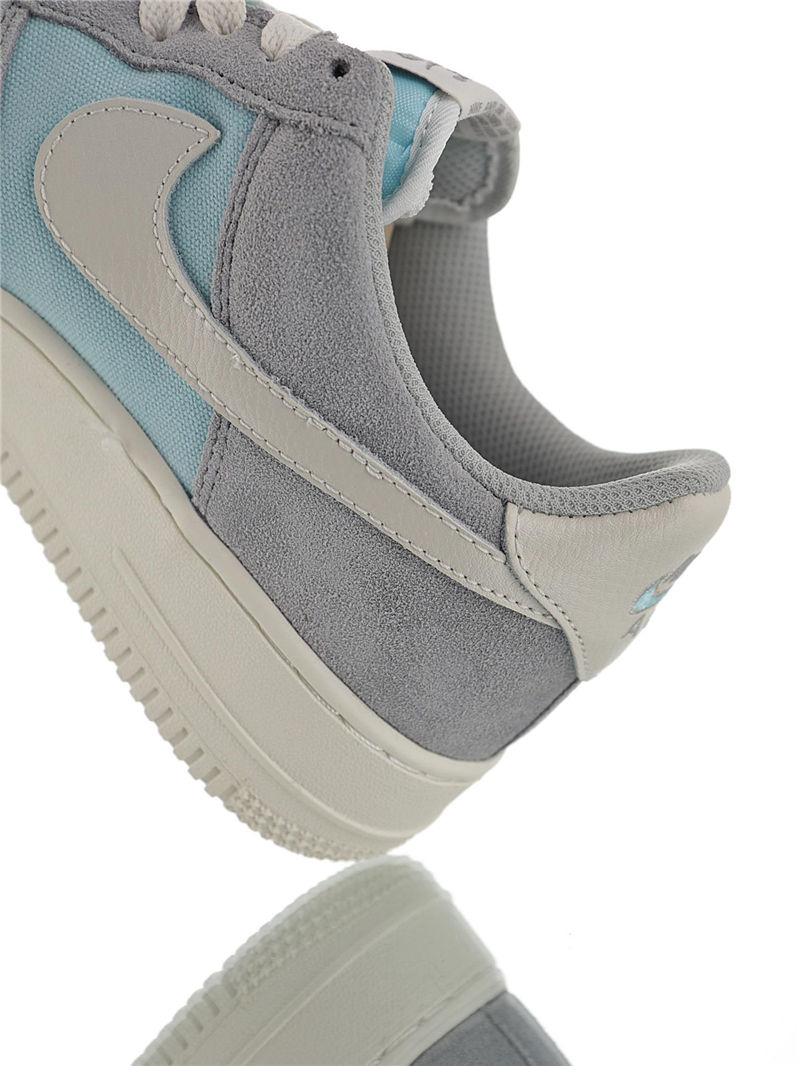 nike air force 1 - Blanco Gris Celeste