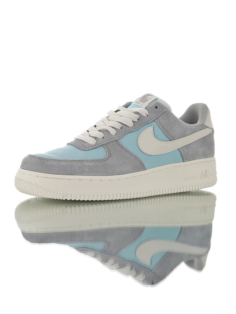 nike air force 1 - Blanco Gris Celeste