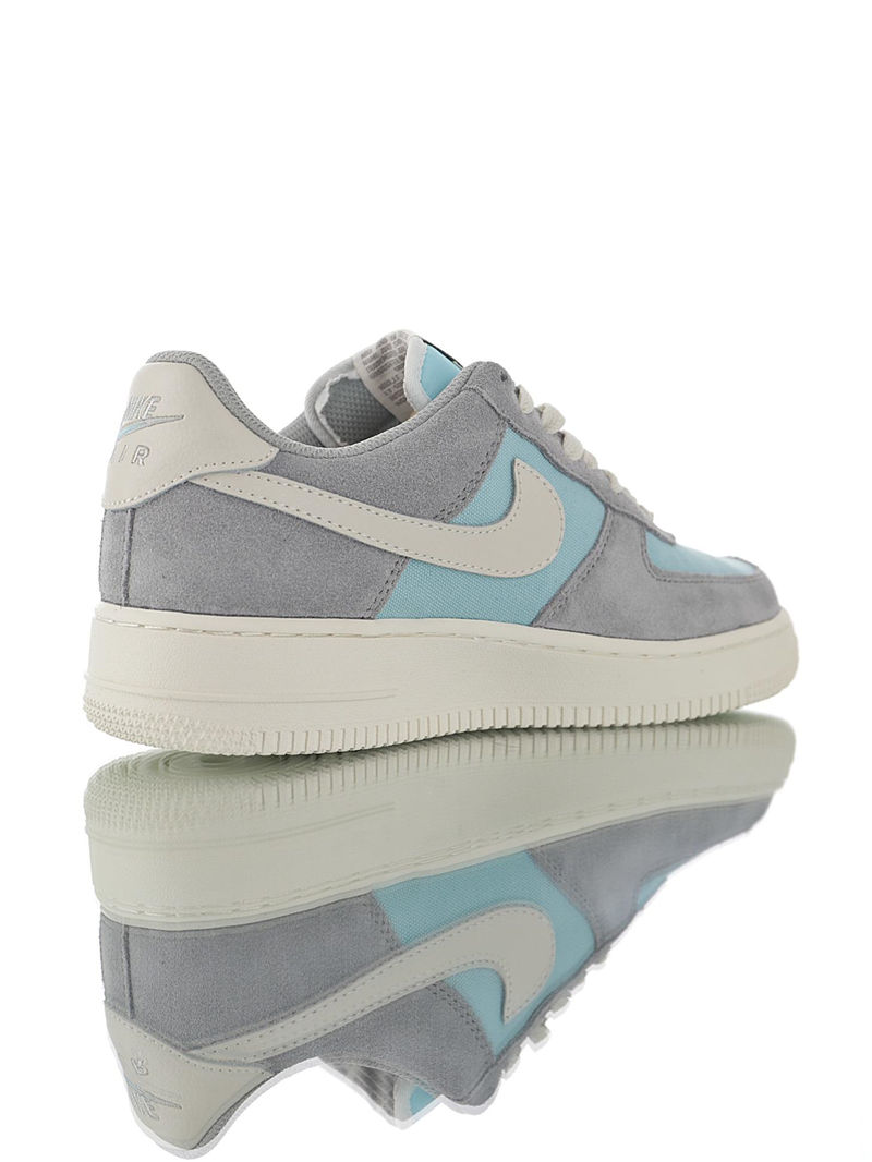 nike air force 1 - Blanco Gris Celeste