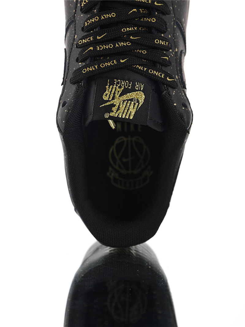 nike air force 1 - Negro Dorado