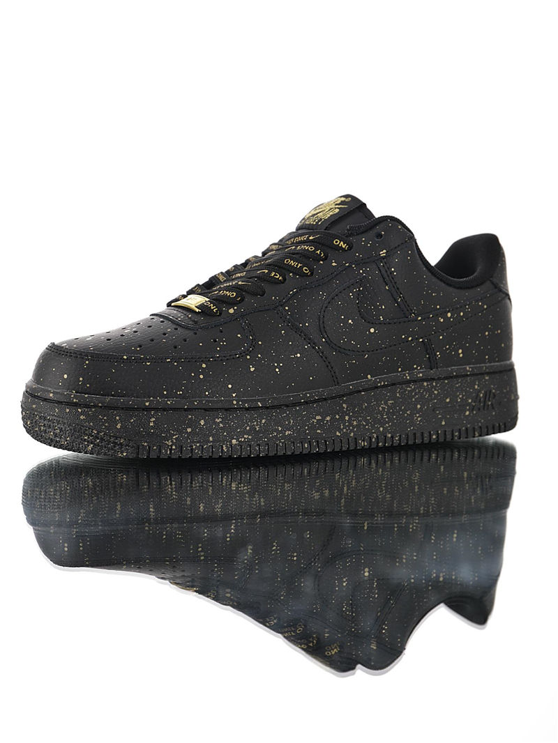 nike air force 1 - Negro Dorado
