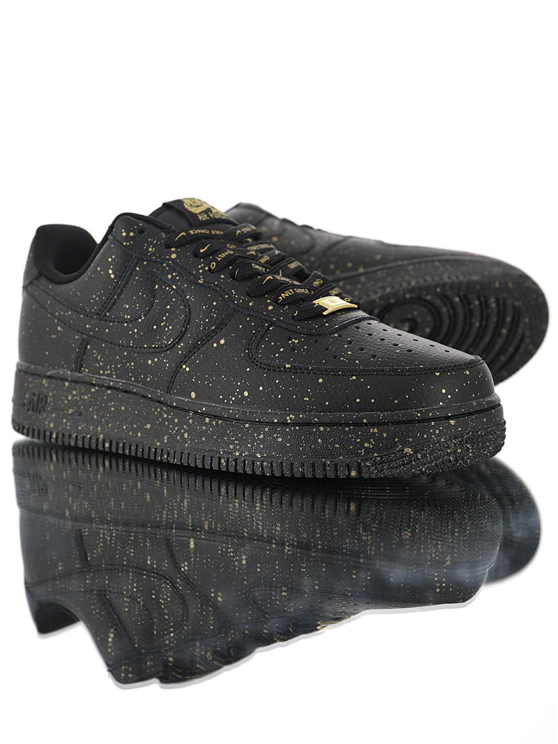 nike air force 1 - Negro Dorado
