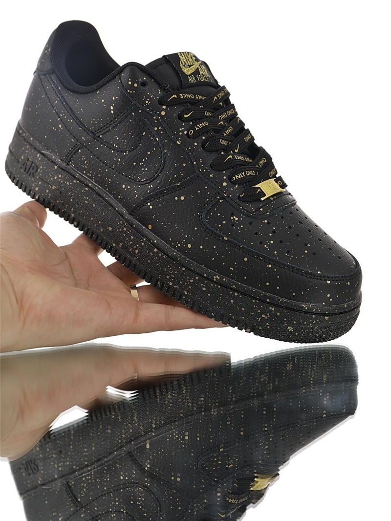 nike air force 1 - Negro Dorado