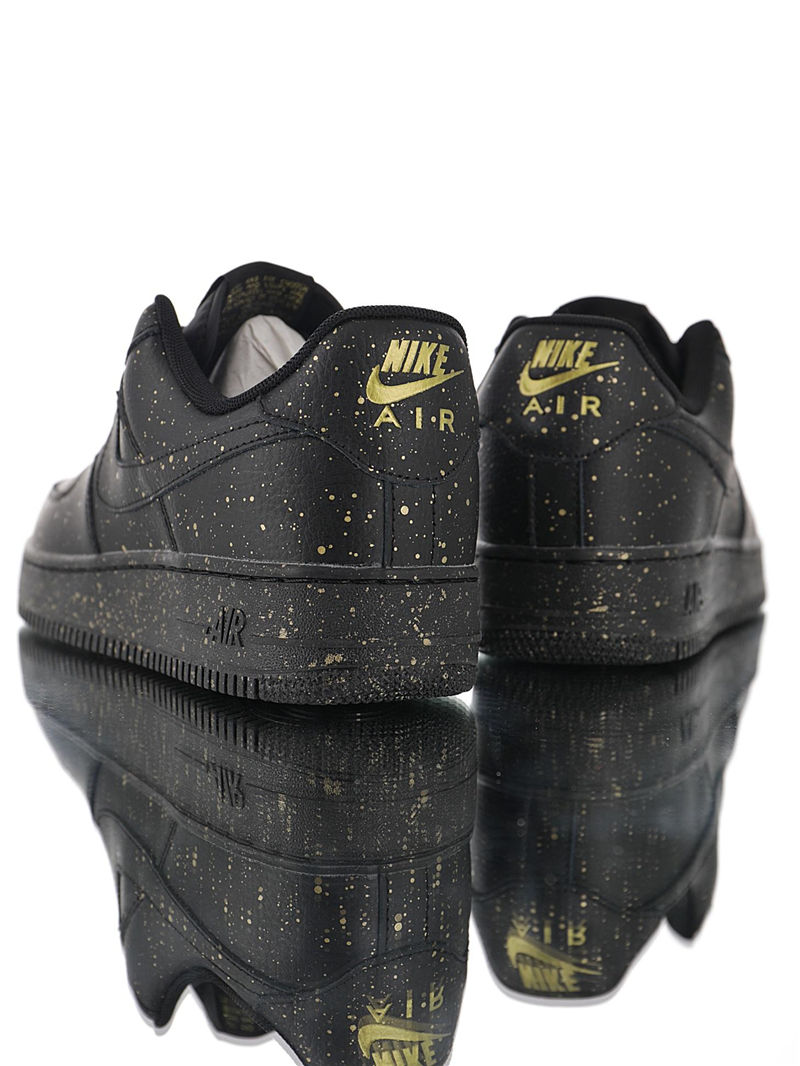 nike air force 1 - Negro Dorado