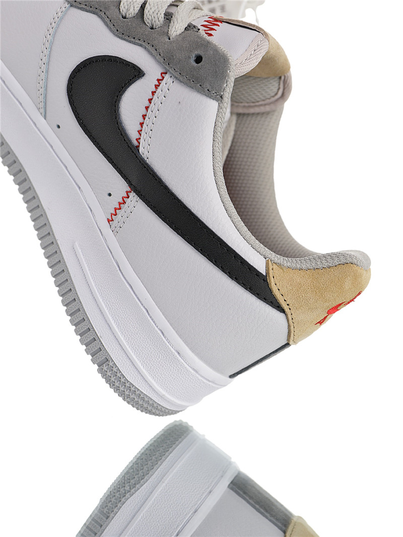nike air force 1 - Gris Negro