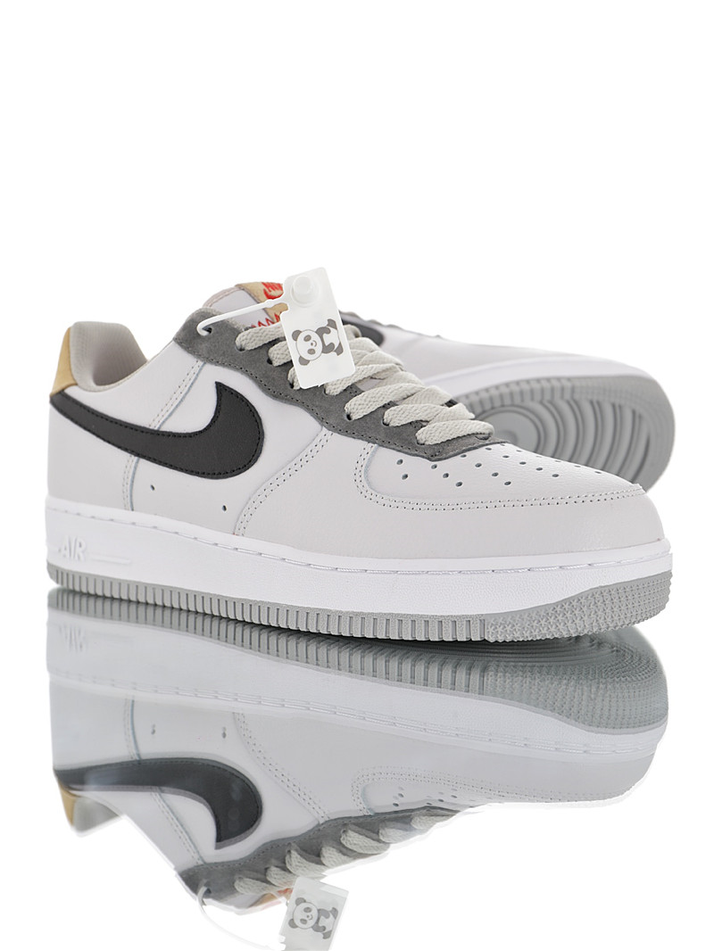 nike air force 1 - Gris Negro