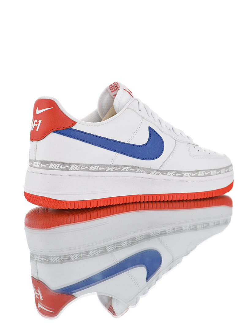 nike air force 1 - Blanco Azul Rojo