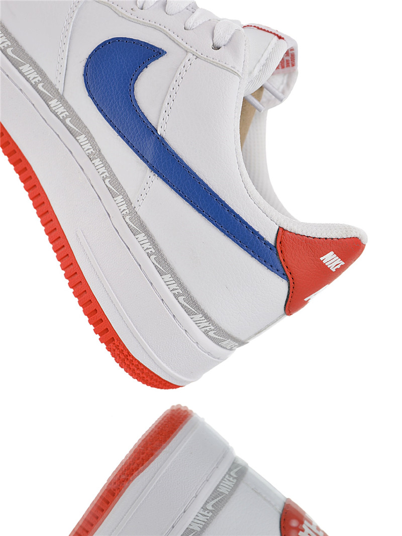 nike air force 1 - Blanco Azul Rojo