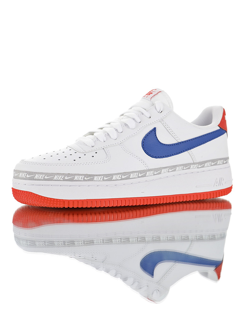 nike air force 1 - Blanco Azul Rojo