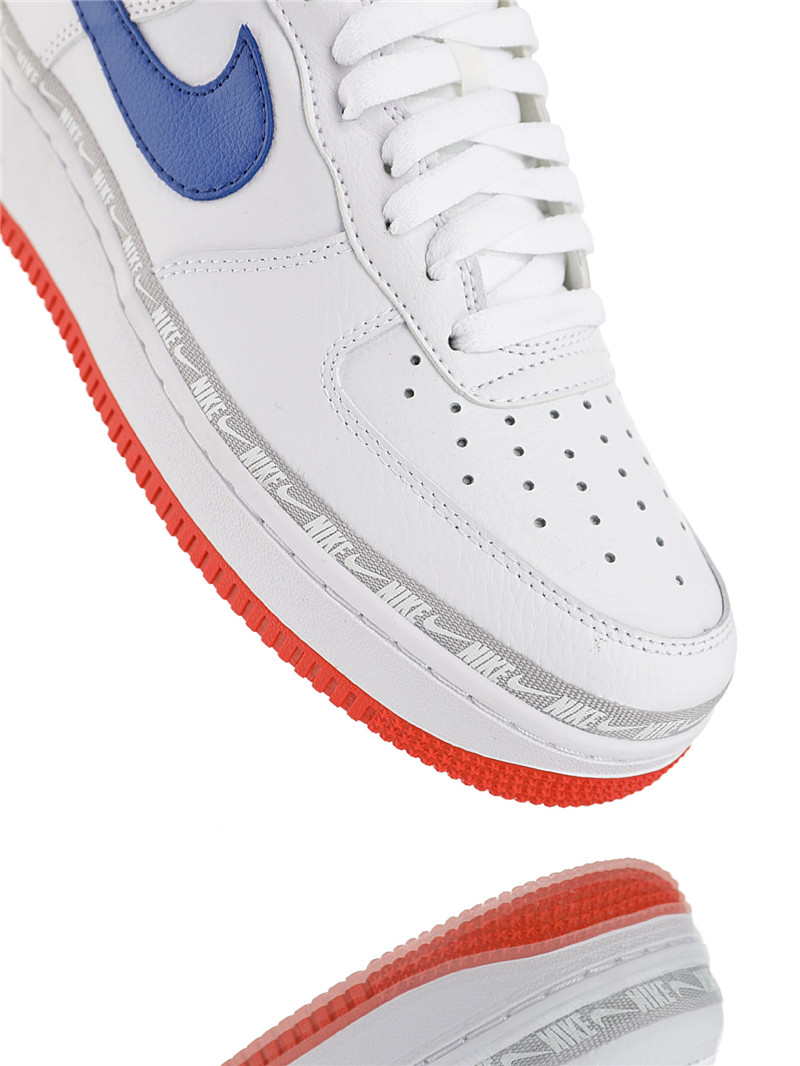 nike air force 1 - Blanco Azul Rojo
