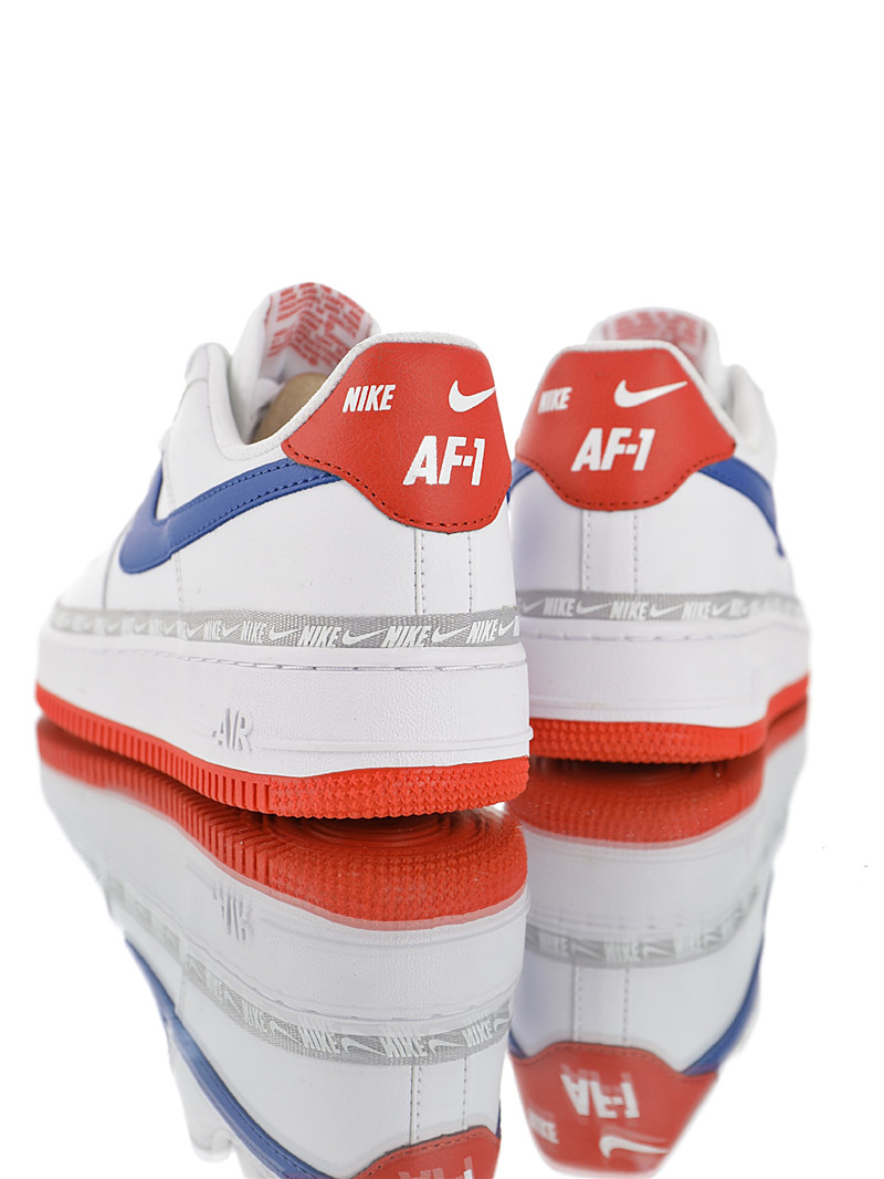 nike air force 1 - Blanco Azul Rojo