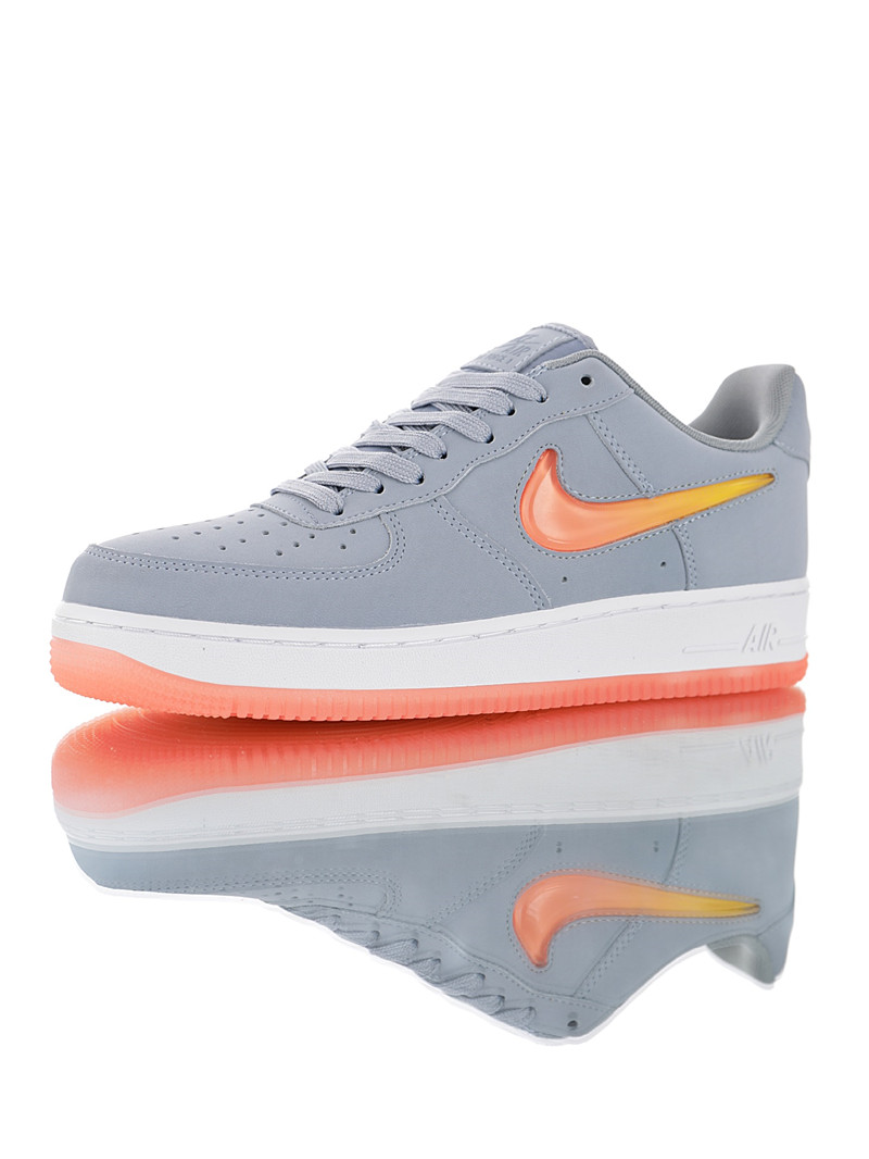 nike air force 1 - Gris Naranjo
