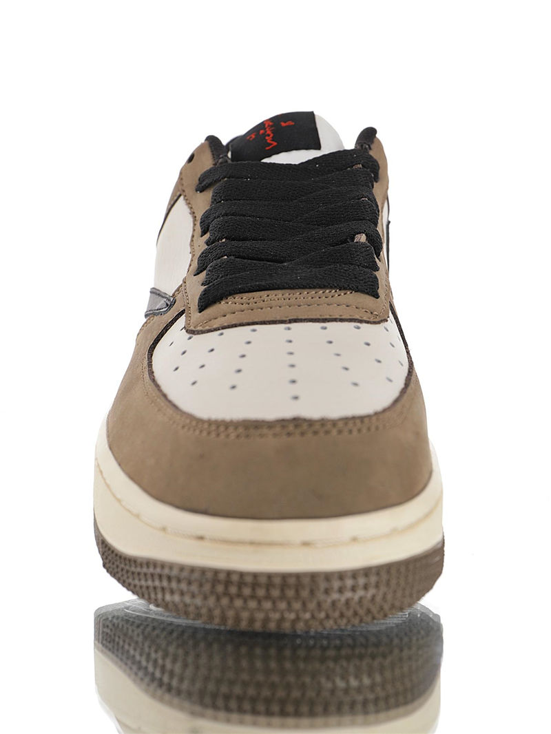nike air force 1 - Blanco Cafe Negro