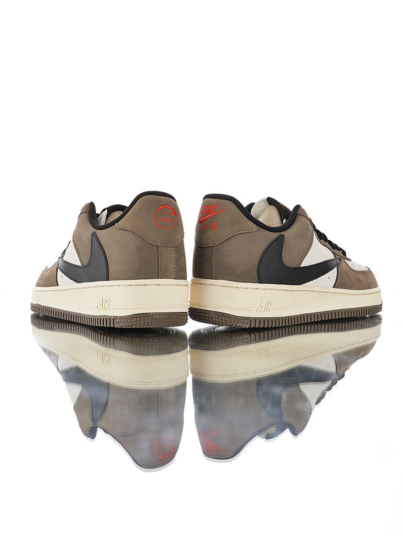 nike air force 1 - Blanco Cafe Negro
