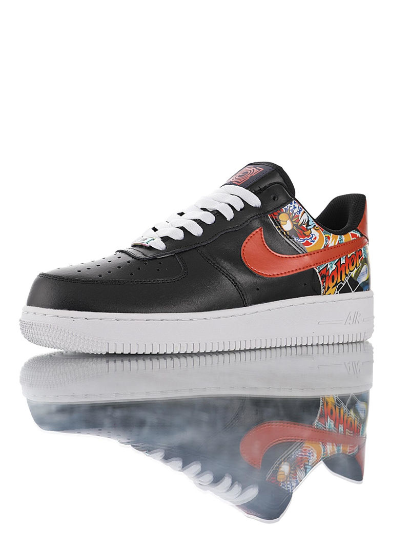 nike air force 1 - Negro Rojo Blanco Arcoiris