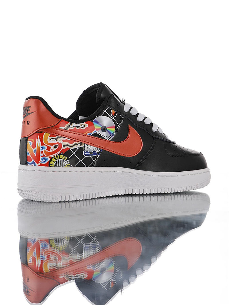 nike air force 1 - Negro Rojo Blanco Arcoiris