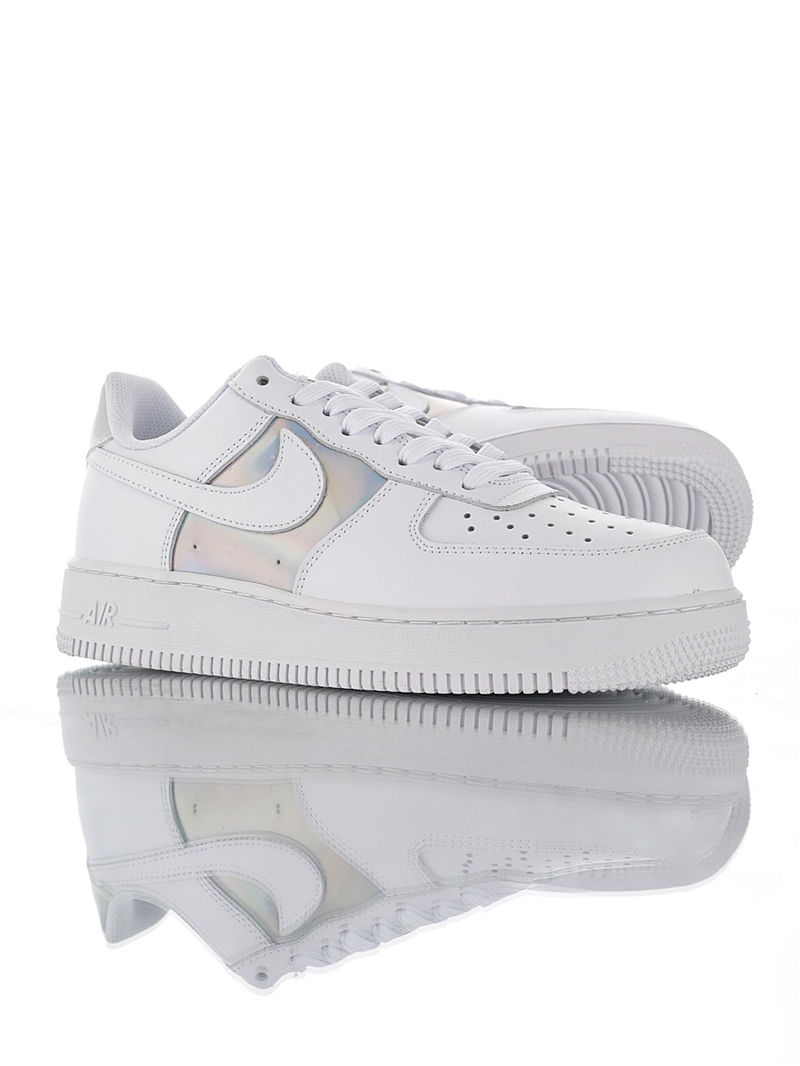 nike air force 1 - Blanco Plateado