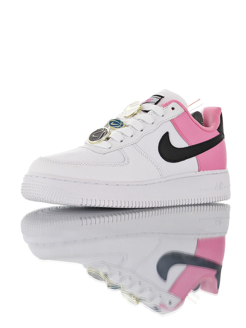 nike air force 1 - Blanco Negro Rosado