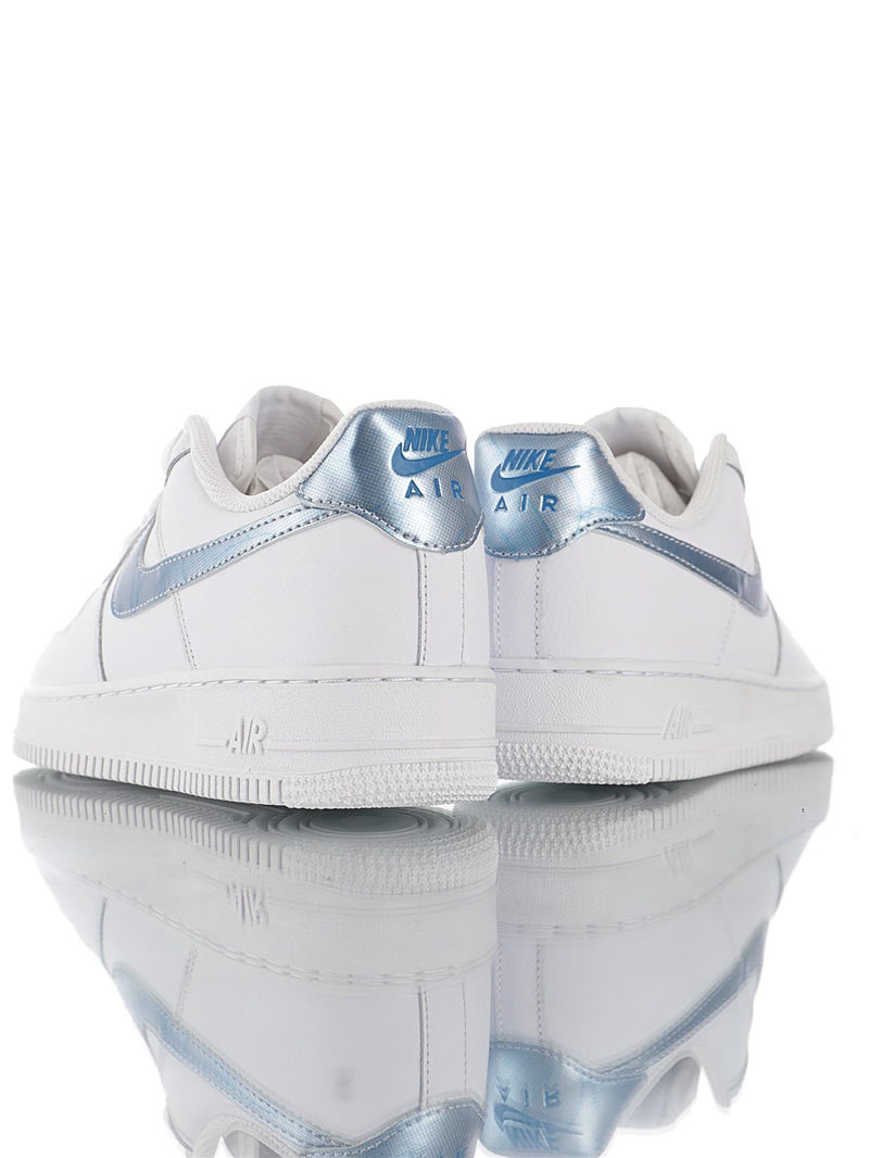 nike air force 1 - Blanco Plateado