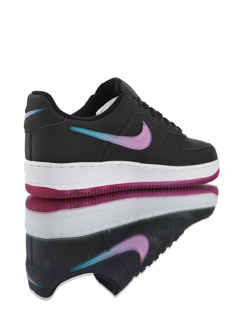 nike air force 1 - Negro Rosado