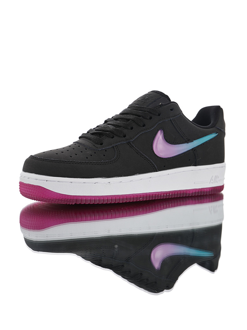 nike air force 1 - Negro Rosado