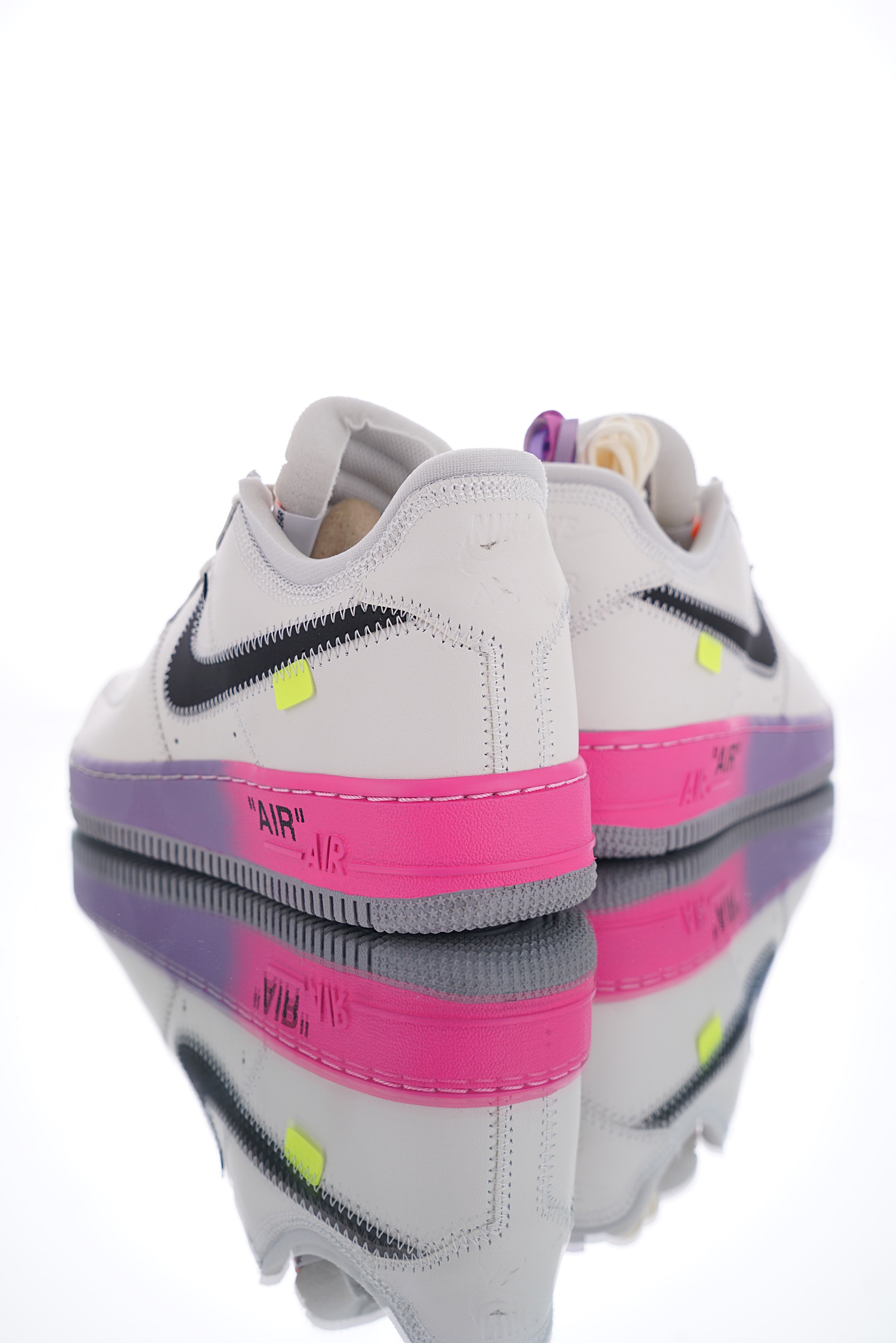 nike air force 1 - Gris Negro Rosado Morado