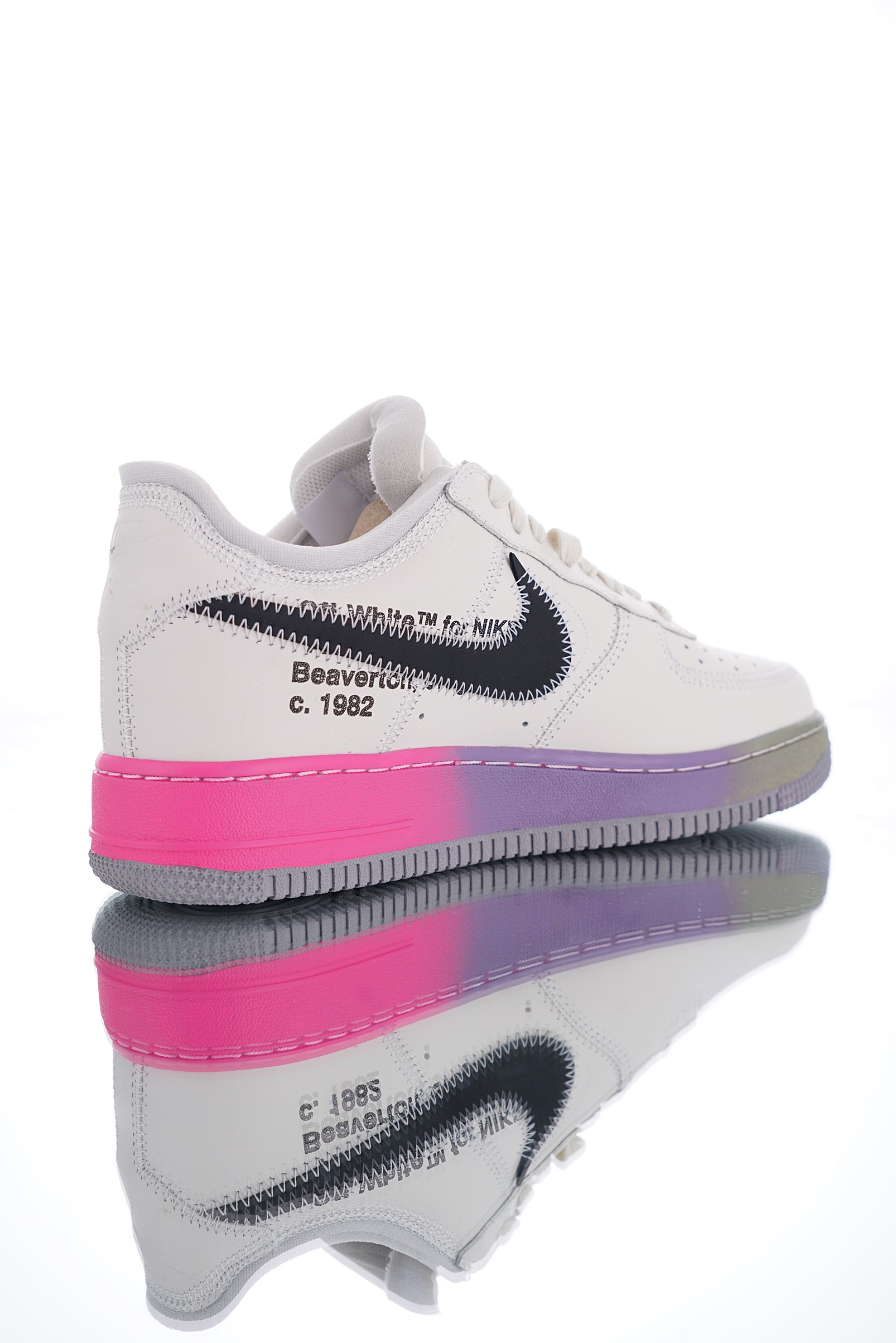 nike air force 1 - Gris Negro Rosado Morado