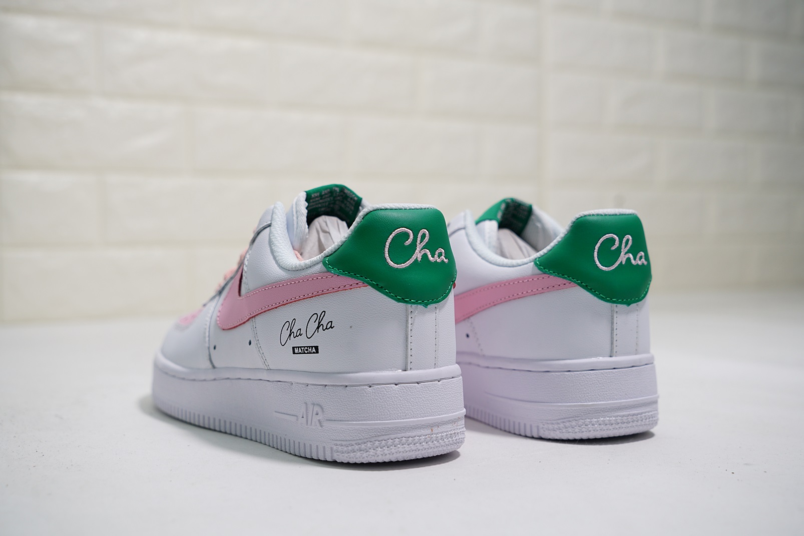 nike air force 1 - Blanco Rosado Verde