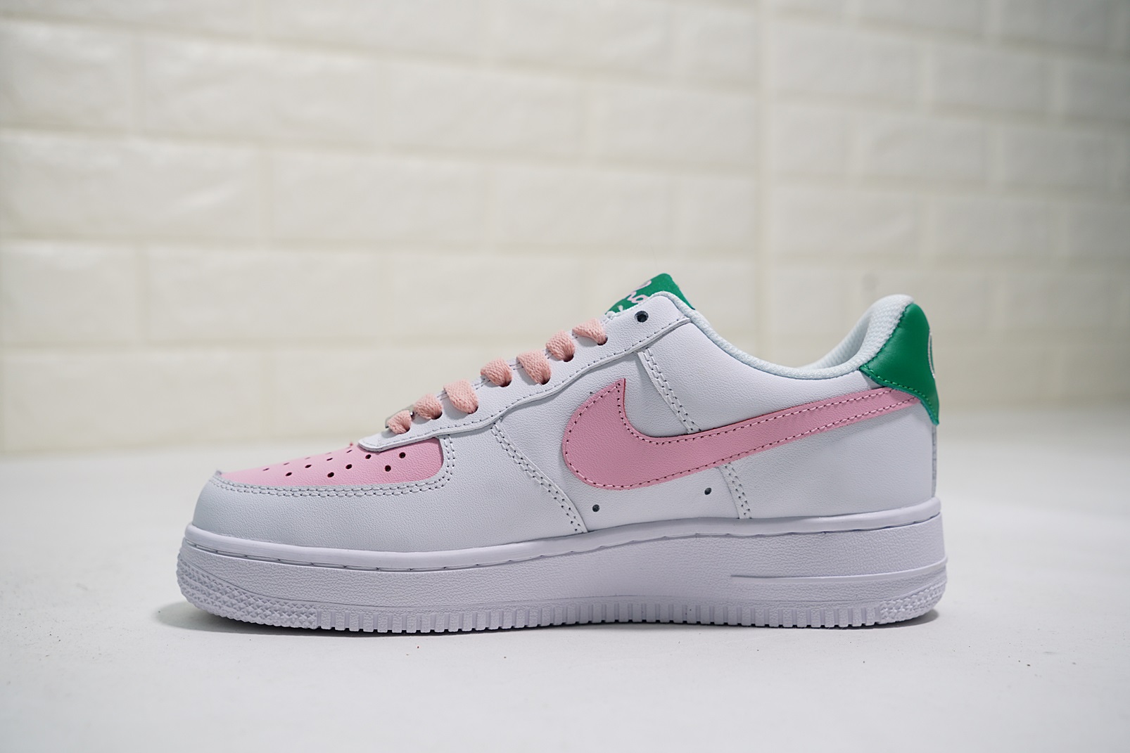 nike air force 1 - Blanco Rosado Verde