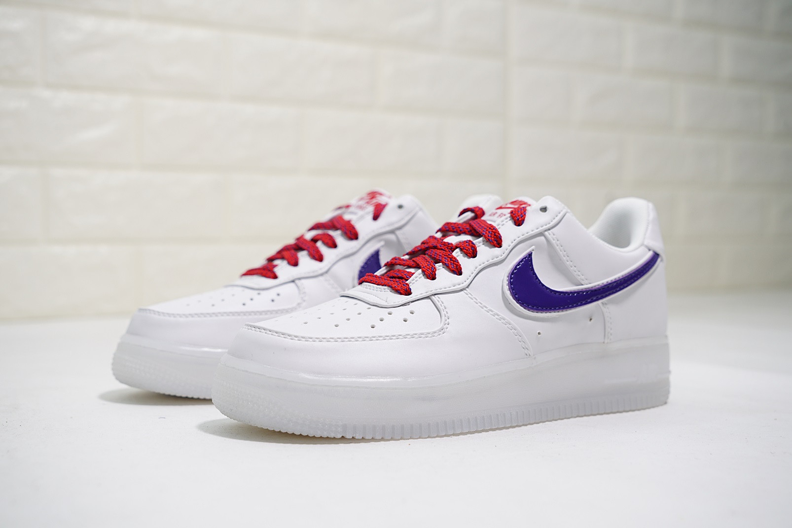 nike air force 1 - Blanco Morado
