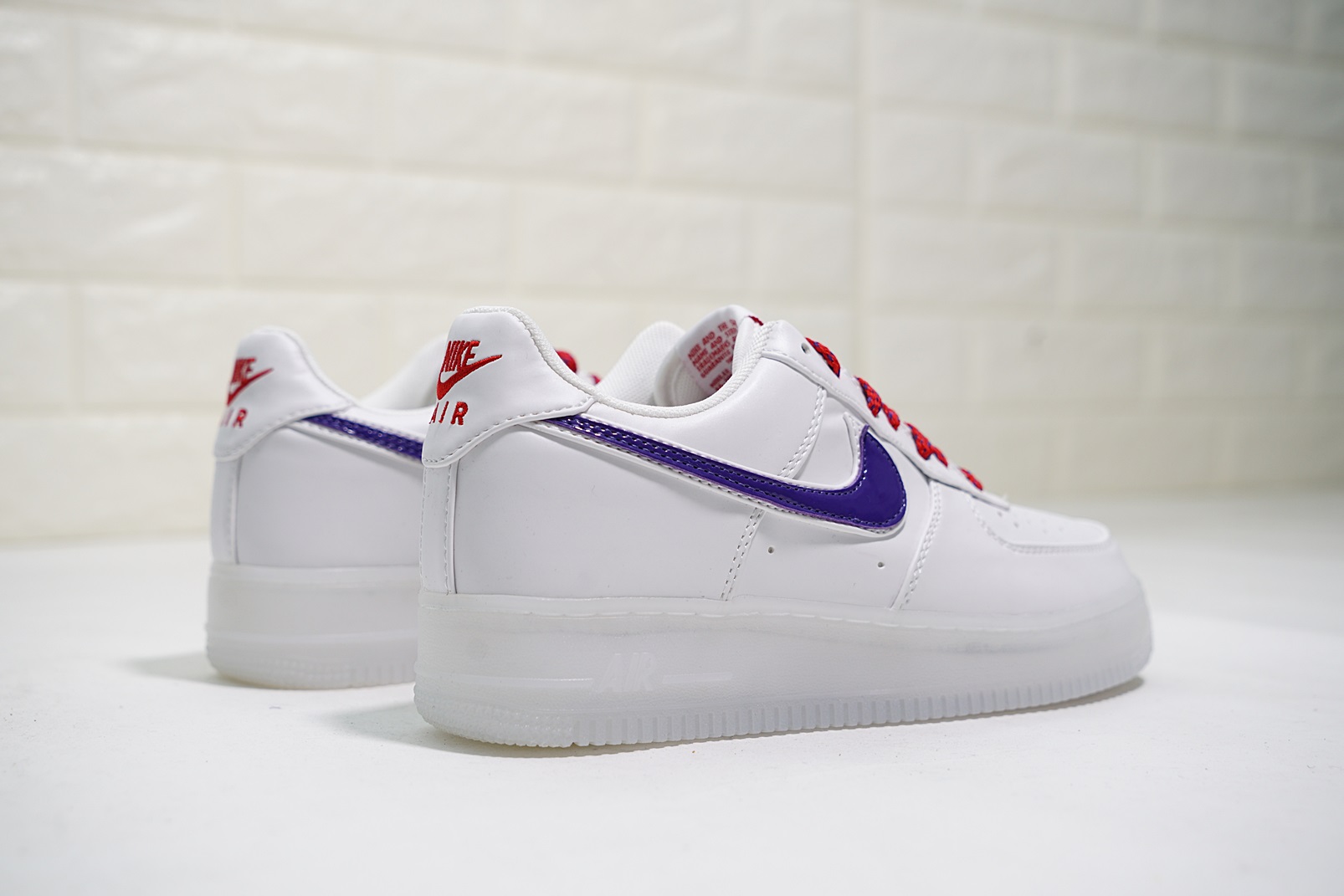 nike air force 1 - Blanco Morado