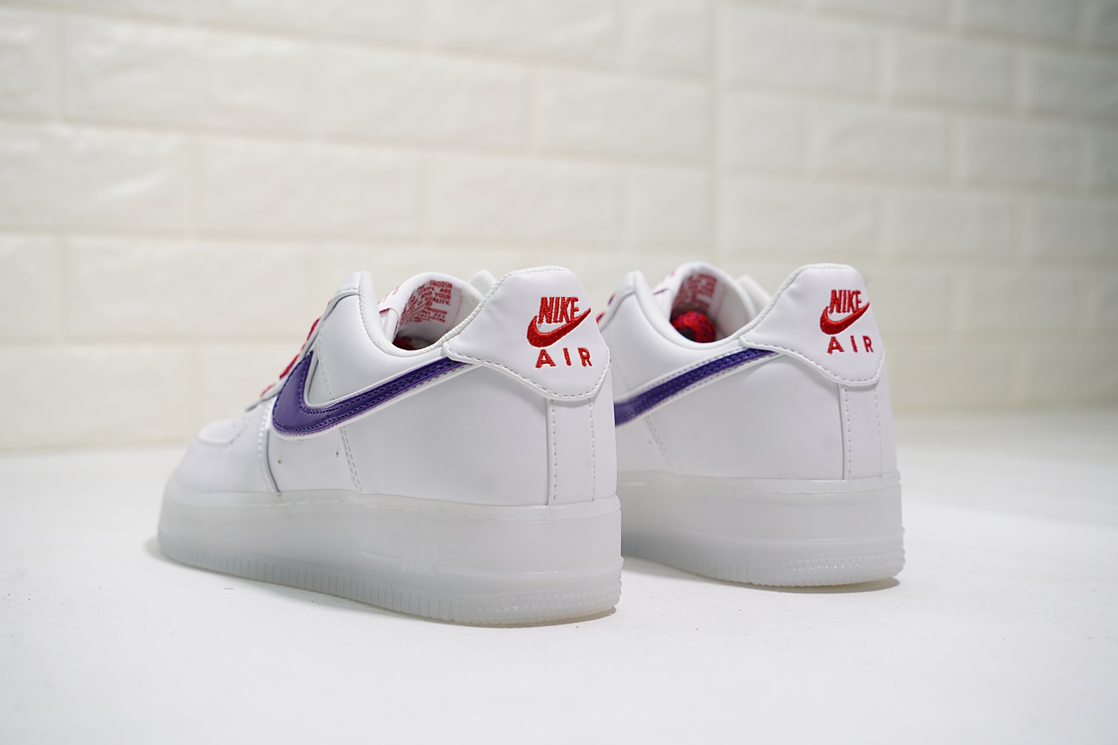 nike air force 1 - Blanco Morado